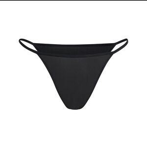 SKIMS Fits Everybody String Bikini. Size Large. Black. NEW WITH TAGS!